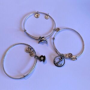 Set of Three Alex and Ani Nautical Bracelets